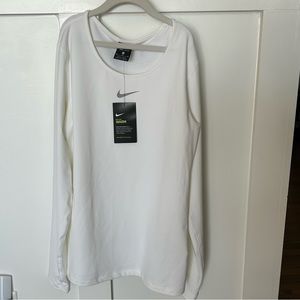 NWT Nike Pro Warm Women's Long Sleeve White Size Medium